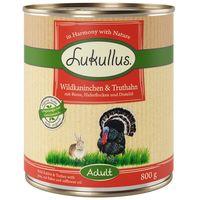 lukullus wild rabbit turkey 6 x 400g