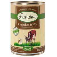 Lukullus Saver Pack 12 x 400g - Wild Rabbit & Turkey