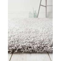 Luxurious Light Grey Non Shed Shaggy Rug 160X230