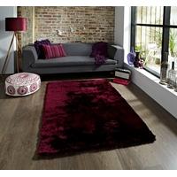 Luxury Deep High Shine Soft Purple Shaggy Rug - Savoy 60cm x 120cm (2\' x 4\')