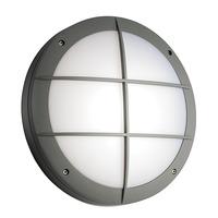 luik 187w led emergency grill bulkhead grey ip65 1350lm 85639