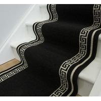 Luna Cut to Measure Roll Black and Cream Pattern - 66cm Wide Sold Per M