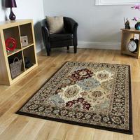 luxurious dark brown traditional design rug 3213 westbury 110 cm x 160 ...