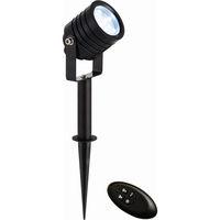 Luminatra 2.5W LED RGB Spot C/W Spike Black IP65 - S85931