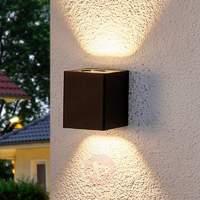 lukas led outdoor wall lamp with deco filters