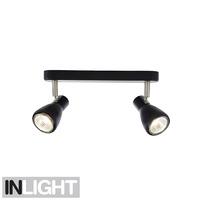 Lumilife 2 Light Spotlight Fitting in Black