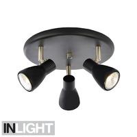 Lumilife 3 Light Plate Ceiling Spotlight Fitting