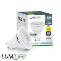 Lumilife 5 Watt GU10 LED Spot - 45W Replacement - Wide Beam