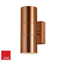 Lumilife 2 Light Up & Down Outdoor Wall Light in Copper Finish