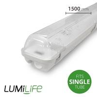 Lumilife IP65 Non Corrosive Fitting - Switch Start 1500mm Single Tube