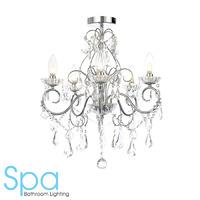 Lumilife 5 Light Semi-Flush Bathroom Chandelier