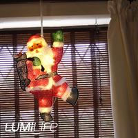 Lumilife 35 LED Indoor/Window Santa Light Battery Powered Warm White