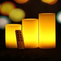 Lumilife Real Wax LED Candle Set with Remote Control - Even Edges - Multi Effects