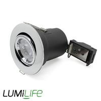 Lumilife GU10 Tilted Fire Rated Downlight Fitting with bulb included