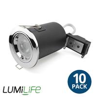 lumilife gu10 fire rated downlight with bulb included