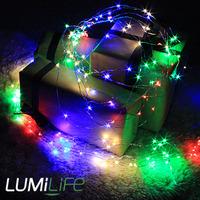 lumilife 180 led bunch lights multicolour 10 x 18m