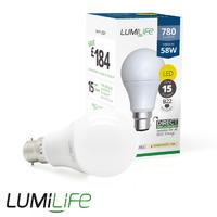 Lumilife 9W B22 LED - Standard Shape Bulb - Dimmable