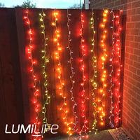 lumilife 600 christmas curtain rice lights multicolour 3m x 24m