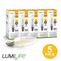 Lumilife 2.2W E14 LED - Candle Shape Filament Bulbs