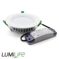 lumilife 18 watt downlight dimmable ip54 cool white