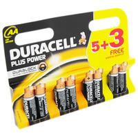 Lumilife Duracell Plus Power AA Batteries - 8 Pack