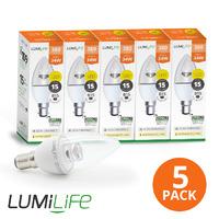 Lumilife 5W B15 LED - Candle Shape Bulbs