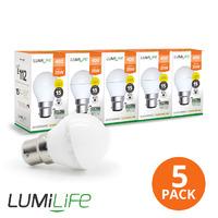 Lumilife 5W B22 LED - Golf Ball Shape Bulbs