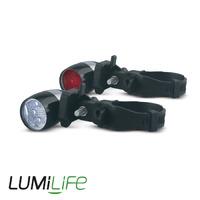 lumilife led clip front and rear bike light