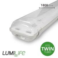 Lumilife IP65 Non Corrosive Fitting Switch Start 6ft 1800mm Twin Tube