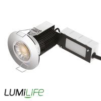 Lumilife 10 Watt GU10 Fire Rated Downlight Fitting IP65 3 Bezel Optns