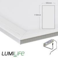 lumilife 60w led panel 600x1200mm ip40 dimmable