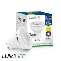 Lumilife 5 Watt GU10 LED Spotlight - 50W Replacement - Dimmable
