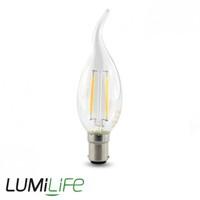 lumilife 22w b15 led candle shape filament flame tip bulb