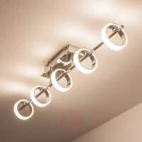 Luciano LED ceiling light with light rings