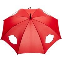 Lulu Guinness Red Cut Out Lips Umbrella