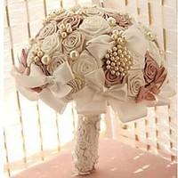 luxury rhinestone pearl wedding bouquets european style bridal bouquet ...