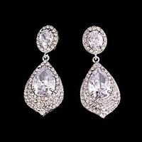 luxurious big rhinestones long vintage dangle brides bridesmaids weddi ...