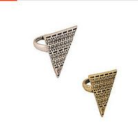 Lucky Star Women\'s Vintage Triangle Alloy Ring