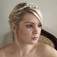 Luxurious Bridal Crown Silver Tiara Queen Flower Crystal/Rhinestone/Diamond Hairclips Headpiece For Wedding/Party