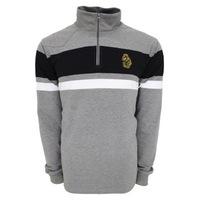 LUKE Sport Aspall 1/2 Zip Funnel Neck Sweater Mid Grey