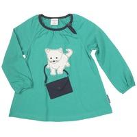 Luna The Kitten Baby Smock Top - Turquoise quality kids boys girls