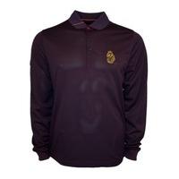 LUKE Sport Pride Long Sleeved Polo Shirt Dark Plum