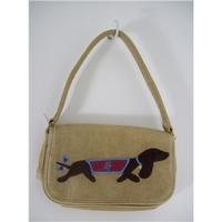 Lulu Guinness Beige Corduroy Handbag