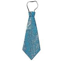 Lurex Tie Withelastic - Turquoise Accessory For Fancy Dress