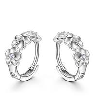Lureme Korean Fashion 925 Sterling Silver Camellia Earrings