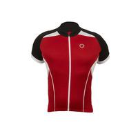 Lusso Linea Short Sleeve Cycling Jersey - Clearance - Red / Medium