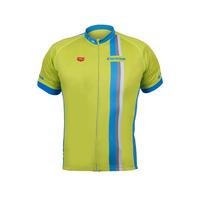 lusso trofeo short sleeve cycling jersey lime large