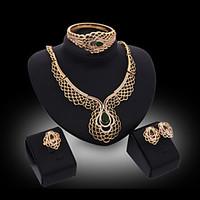 lucky doll womens vintage crystal 18k gold plated zirconia geometric n ...