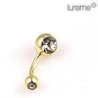 LuremeGold Plated Stainless Steel Navel/Ear Piercing