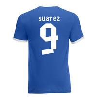 luis suarez uruguay ringer tee blue